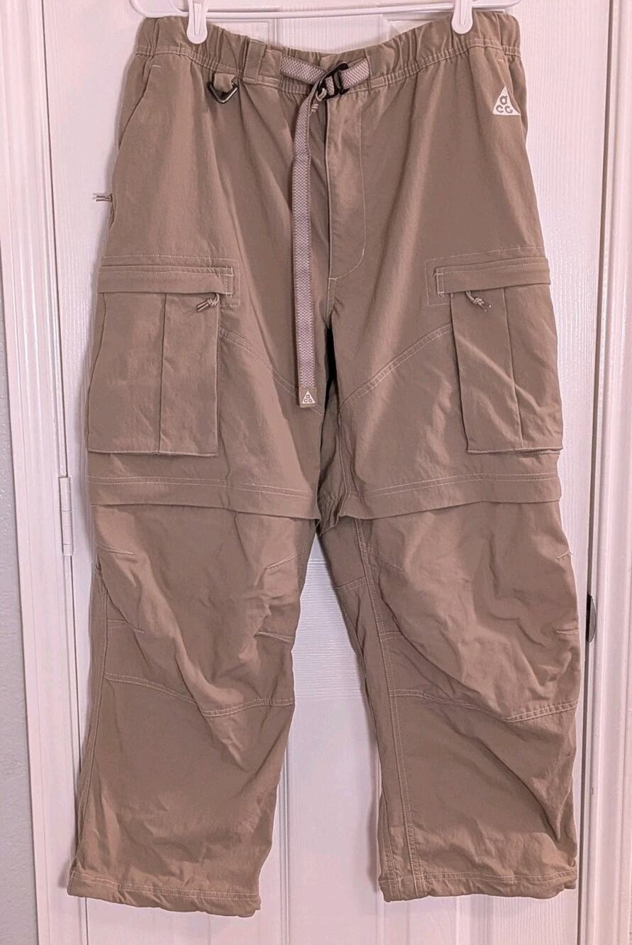 Nike ACG Pants men's XL Cargo Convertible Belted 29" Inseam Skater Hiking